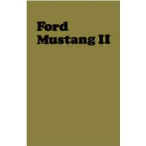  1974 FORD MUSTANG II Owners Manual User Guide Automotive