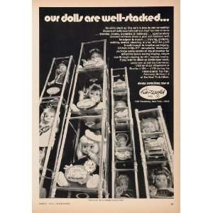  1971 Ad Fun World Dolls Baby Huggles Doll Packaging 