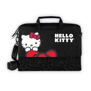NEW*HELLO KITTY PADDED NOTEBOOK LAPTOP COMPUTER CASE BAG *w/SHOULDER 