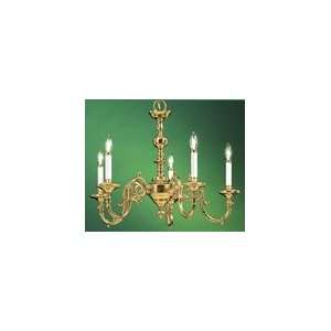   Five Light Chandelier Finish Brushed Nickel, Shade Color No Shade
