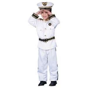  Pretend Deluxe Navy Admiral Toddler Costume Dress Up Set 