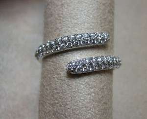 Hidalgo 18K White Gold Pave Diamond Swirl Ring  