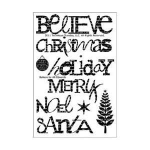  Technique Tuesday Clear Stamps 4X6   Believe Believe