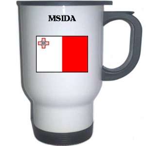 Malta   MSIDA White Stainless Steel Mug