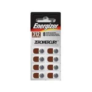  Energizer 312 Hearing Aid Battery Zinc Air 8 Pack   AZ312E 