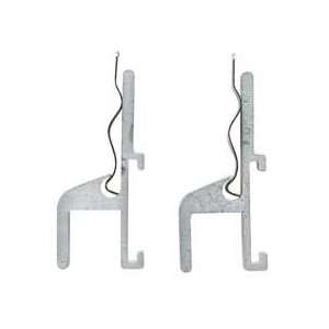 Aluminum   Sold as 1 EA   Map hook with clip secures and displays 