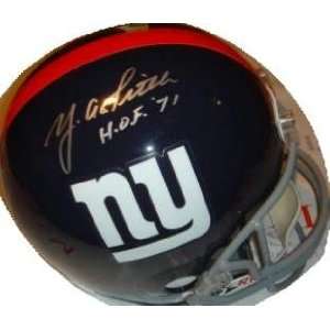  Y.A. Tittle (New York Giants) Football Helmet