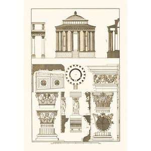   on 20 x 30 stock. Temple of Vesta at Tivoli, Incantana at Salonichi