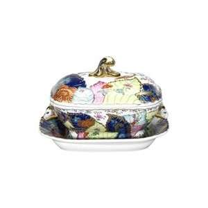  Mottahedeh Tobacco Leaf Small Tureen and Stand Kitchen 