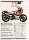 1984 HONDA XR80 RD 1 Page Motorcycle Brochure NCS  