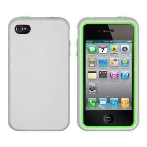   HIGH END HYBRIDS GREEN SKIN+WHITE CRYSTAL CASE Cell Phones