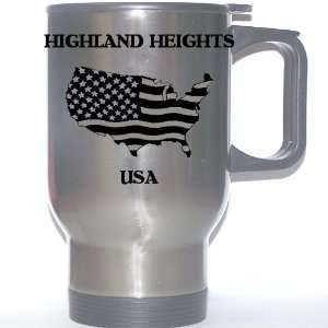  US Flag   Highland Heights, Ohio (OH) Stainless Steel Mug 