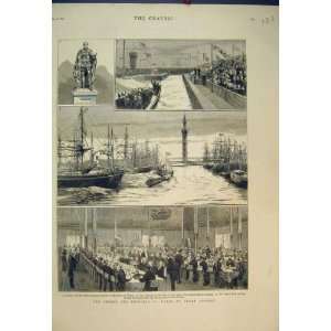  1879 Prince Princess Wales Great Grimsby Dock Ships