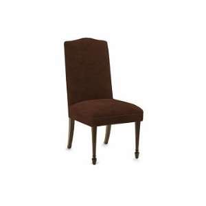   Morgan Side Chair, Tuscan Leather, Chocolate, Dark Walnut Kitchen