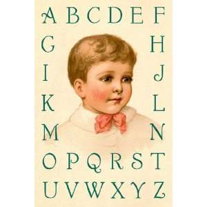  Big Boys Alphabet by Ida Waugh 12x18