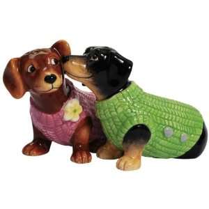 Dachshund Sweathers 2.75 Dogs Salt and Pepper Shakers 