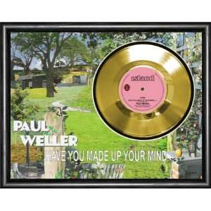  Paul Weller Have You Made Up Your Mind Framed Gold 