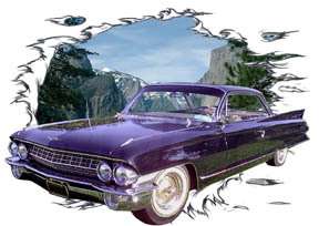 You are bidding on 1 1961 Black Cadillac Custom Hot Rod Mountains 