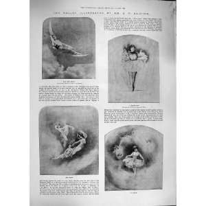  1892 BALLET SAINTON MOON BUTTERFLY TWILIGHT UN REVE