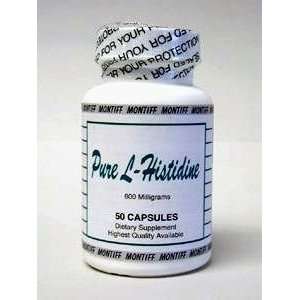  Montiff   Pure L Histidine 600 mg 50 caps Health 