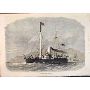  Ironclad Fleet Hms Hotspur Ship Sea Boat Print 1871