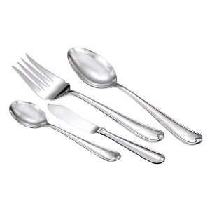 Monique Lhuillier Waterford Stainless Stardust 4 Pc Hostess Set