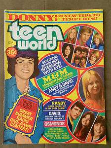   Teen World 70s Magazine Bradys Donny Osmond Jan Michael David Cassidy