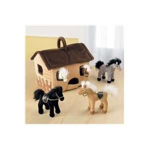  Plush Horse Stable Playset Toys & Games