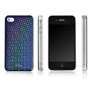   for iPhone 4 / 4S (Mosaic Hologram, Black) Cell Phones & Accessories