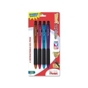  Pentel WOW Gel Pen  Assorted Colors Brite   PENK437CRBP4M 