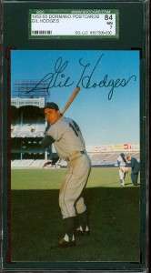 1953 55 Dormand   Gil Hodges   Dodgers SGC 84 08 030  