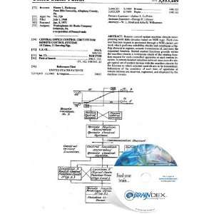 NEW Patent CD for CENTRAL OFFICE CONTROL CIRCUITS FOR REMOTE CONTROL 