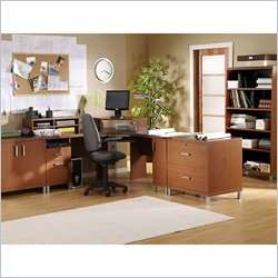 South Shore Metropole 2 Drawer Lateral File Cherry & Black Finish 