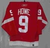 HOWE Red WIngs Authentic HOME Rbk 6100 Jersey 46 Medium  