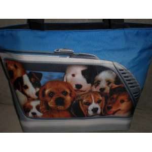  Puppies / Dogs in Car Tote Bag 