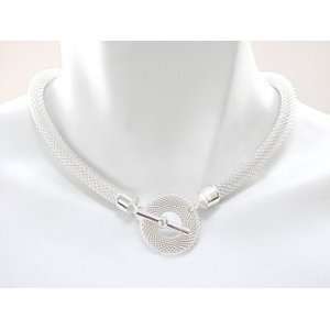   Round Mesh Necklace with Mesh Toggle Closure Erica Zap Jewelry