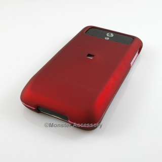Red Rubberized Hard Case Cover For HTC Legend Accessory  