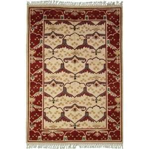  11 x 911 Ivory Hand Knotted Wool Ziegler Rug Furniture & Decor
