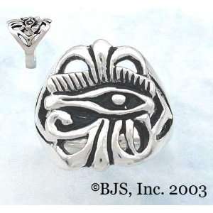  Eye of Horus Ring   Sterling Silver Egyptian Jewelry 