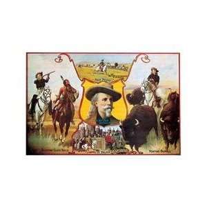  Buffalo Bill From Prairie to Palace 12x18 Giclee on canvas 