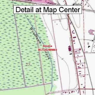  USGS Topographic Quadrangle Map   Houma, Louisiana (Folded 