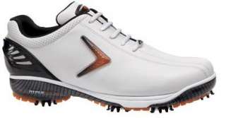 2011Callaway Hyperbolic Mens Golf Shoes White/Blk/Orange Waterproof 