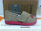 TOMS TINY EMA Classic SLIP ON TODDLER 013137D12 Sz 3 11 New In Box