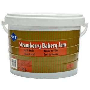 Strawberry Bakery Jam   1 pail, 11 lb  Grocery & Gourmet 