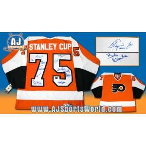  Philadelphia Flyers 1975 Team SIGNED Stanley Cup JERSEY 