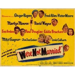  Were Not Married Movie Poster (11 x 17 Inches   28cm x 