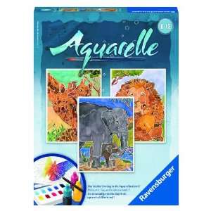    Aquarelle Midi Safari Watercolor Stationery Toys & Games