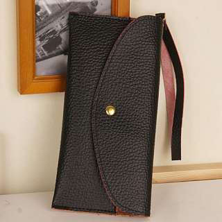 Fashion Lady Envelope Clutch Purse Handbag Tote Bag PU Leather Wallet 