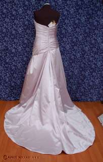 Impression 6803 Mauve Purple Satin Strapless Wedding Formal Dress 16 