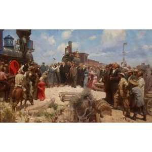  Mian Situ   Golden Spike Ceremony Canvas Giclee